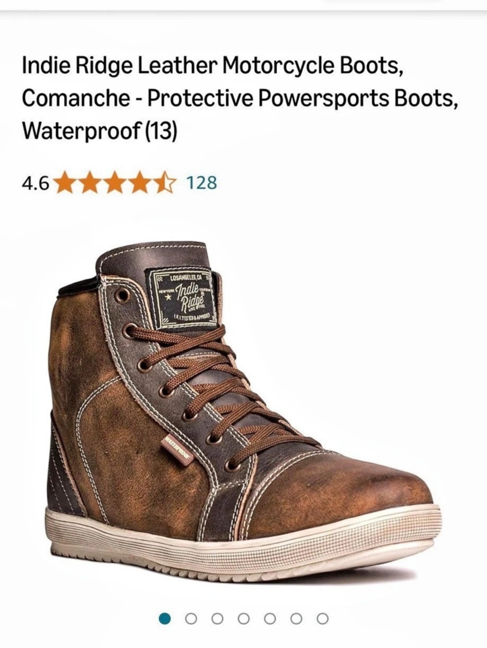 Indie Ridge The Comanche Women's Moto Boots Brown US 9 NWT